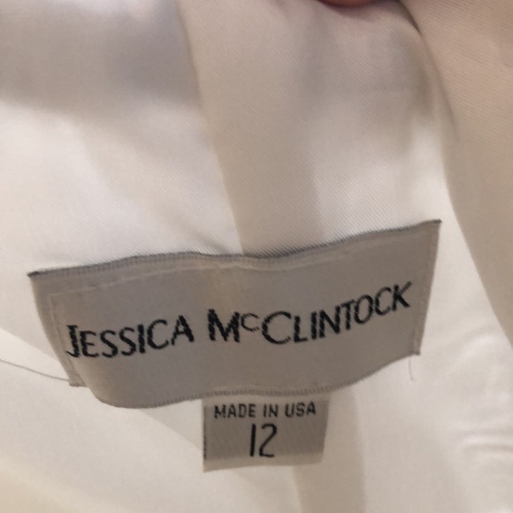 Jessica McClintock Size 12 2000s Silver Dress Rare - Picture 2 of 3